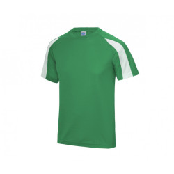 Tee shirt polyester bi color