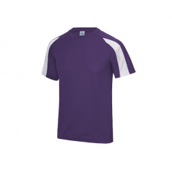 Tee shirt polyester bi color