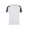 Tee shirt polyester bi color