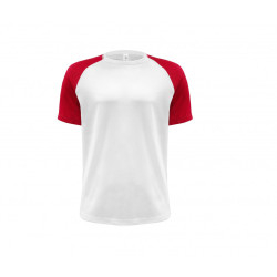 Tee shirt polyester bi color