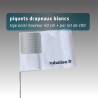 drapeau de signalisation avec pastilles nuit 40cm - lot 100