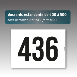 dossard sans perso de 400 a 500