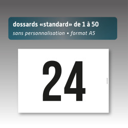 dossard sans perso de 400 a 500