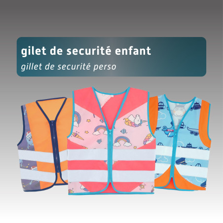 HELDENWERK Lot de 4 gilets de sécurité pour voiture 2023/2024 1 pour adultes