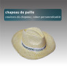 Chapeau de paille personnalisable