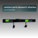 Ceinture porte dossard personnalisé avec 2 attaches