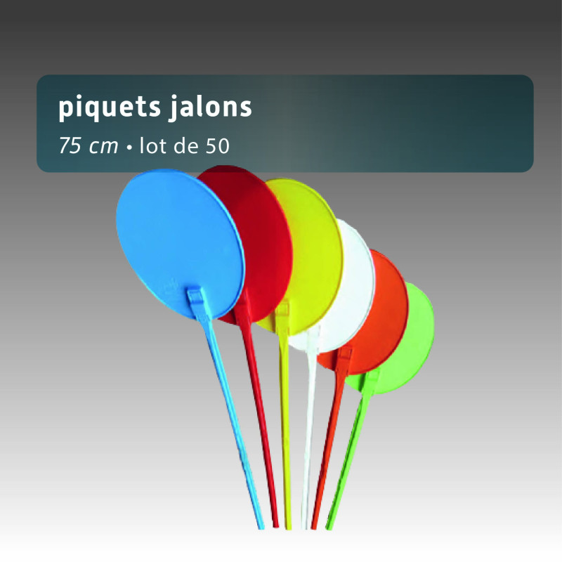 Piquet jalon 75cm - lot de 50 Piquet jalon 75cm - lot de 50