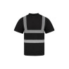Tee-shirt Haute Visibilité en Poly-coton avec bandes réfléchissantes