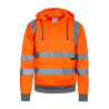 Sweat à Capuche Haute Visibilité avec bandes réfléchissantes