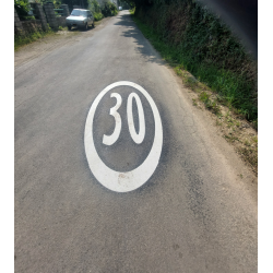 pochoir marquage au sol routier zone 30