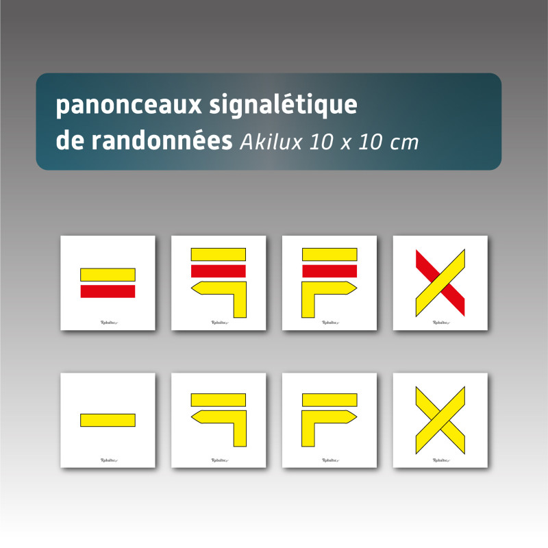 Panonceaux signalétiques de randonnées