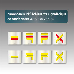 Panonceaux réfléchissants signalétiques de randonnées
