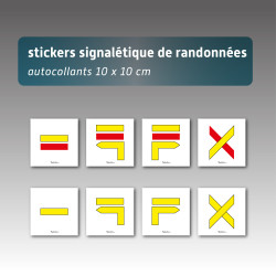 Adhésifs de signalétique de randonnée