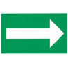 Etiquette autocollante pour fléchage
