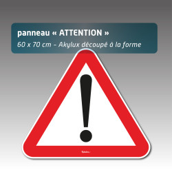 Panneau aquilux Danger - 60 x 70cm