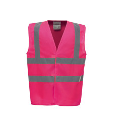 Gilet de sécurité rose fluo