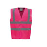 Gilet de sécurité rose fluo
