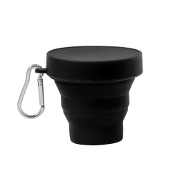 Verre pliable avec capuchon personnalisable et mousqueton