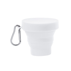 Verre pliable avec capuchon personnalisable et mousqueton