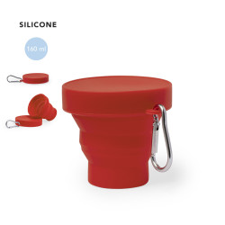 Verre pliable avec capuchon personnalisable et mousqueton