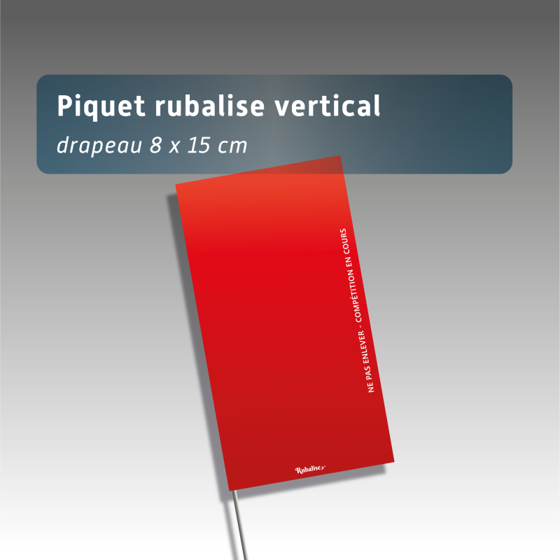 Piquets drapeaux triangulaires - sans pastilles de nuit