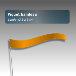 Piquets rubalises bandeaux- sans pastilles de nuit