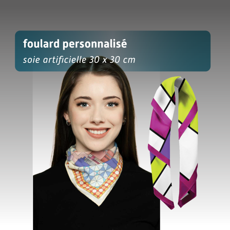 Foulard personnalisé entreprise – Accessoire élégant avec logo