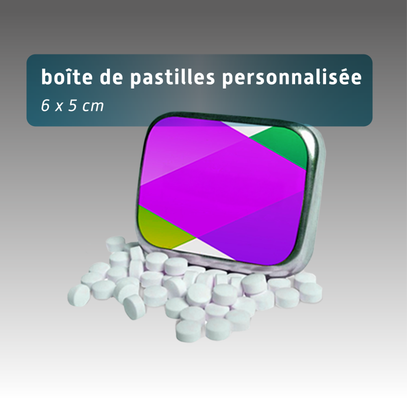 boite de pastille personnalisée