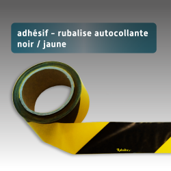 Adhésif - Rubalise autocollante rouge/blanc pour balisage