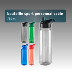 Bouteille de sport personnalisable 750 ml | PET recyclé rPET
