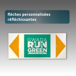 Flèches Aquilux réfléchissantes personnalisées | Signalétique