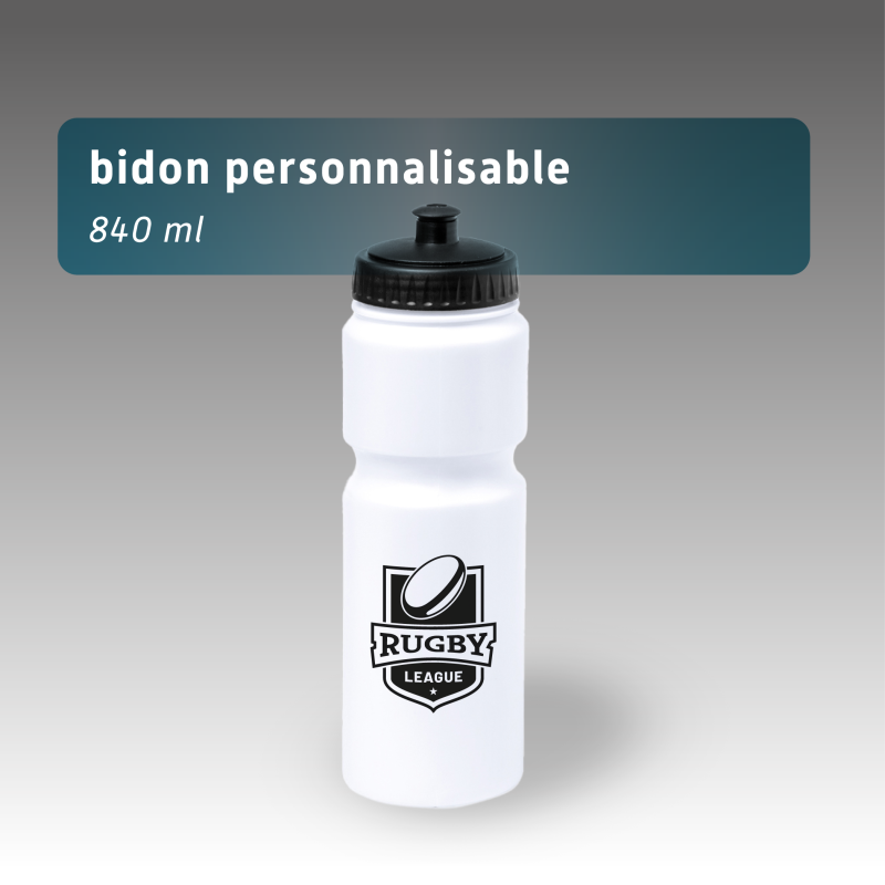Bidon 840 ml personnalisable | Gourde sport sérigraphie