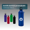 Bouteille aluminium 750 ml avec mousqueton – Divers coloris disponibles