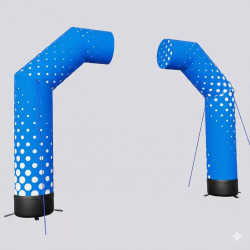 Demi-porte publicitaire gonflable Pulsair – Portique événementiel personnalisé