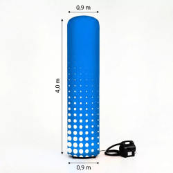 Colonne avec gonfleur intégré - personnalisée - 2 tailles disponibles