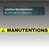 Rubalise plastique manutention+picto" 50mm*100m