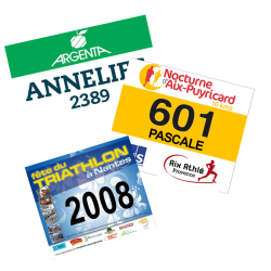 Dossard A5+ personnalisé en Cimafilm| Course, Trail & Marathon