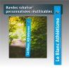 Bande rubalise réutilisable personnalisable "Course en cours" 50mm*44cm (lot de 100) - 8 couleurs