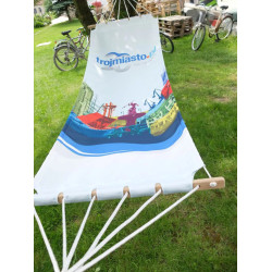 Hamac promotionnel LUX – Hamac événementiel personnalisable haut de gamme.