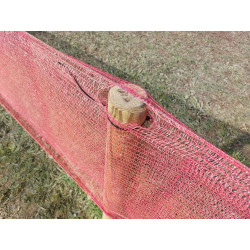 Filet de balisage rouge en maille tricotée 80 cm x 1000 m | Sécurité & délimitation événements