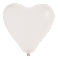 Ballon cœur rose bonbon 35 cm | Latex naturel | Lot de 8