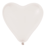 Ballon cœur rose bonbon 35 cm | Latex naturel | Lot de 8