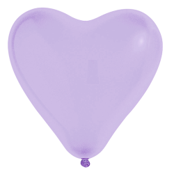 Ballon cœur rose bonbon 35 cm | Latex naturel | Lot de 8