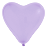 Ballon cœur rose bonbon 35 cm | Latex naturel | Lot de 8