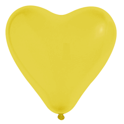 Ballon cœur rose bonbon 35 cm | Latex naturel | Lot de 8