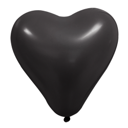 Ballon cœur rose bonbon 35 cm | Latex naturel | Lot de 8