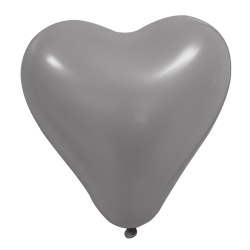 Ballon cœur rose bonbon 35 cm | Latex naturel | Lot de 8