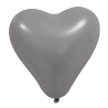Ballon cœur rose bonbon 35 cm | Latex naturel | Lot de 8