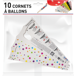 Cornet à ballon carton 40x200 mm personnalisable | Support ballon événementiel