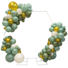 Arche carrée en ballons 2x2 m – Structure blanche ou or pour événements